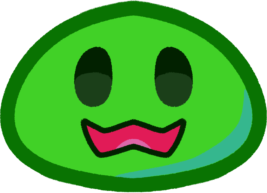 Image of a slime used to represent the GloopBloop character